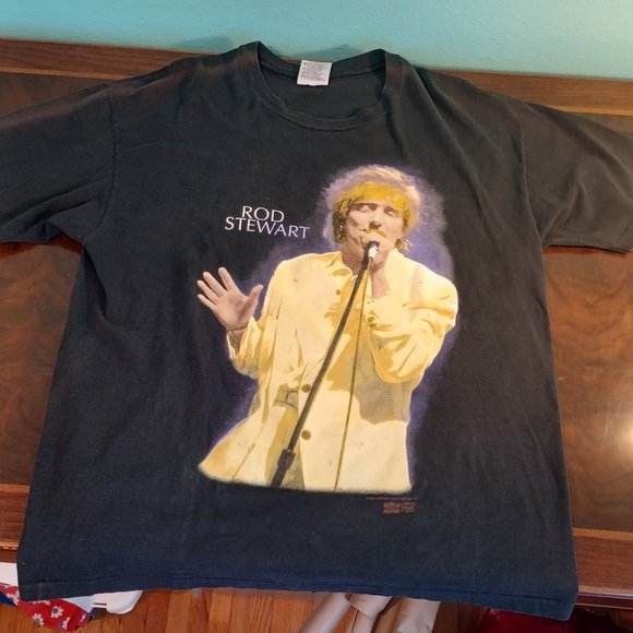Rod Stewart 1993 Concert tour  T-shirt 'A Night to Remember' XL 5290 - Picture 5 of 8